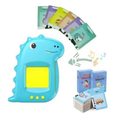Imagem de Brinquedo educativo card flash dinossauro sensorial inglês - Brinquedo