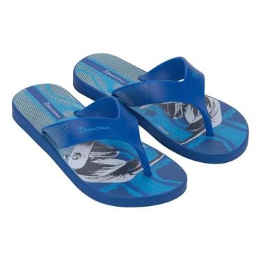 Imagem de Chinelo Infantil Masculino Ipanema Deck City Lançamento Moda, Azul, 23
