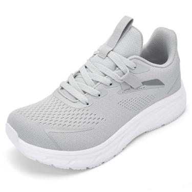 Imagem de RUGSTAR Tênis de corrida masculino com bico largo, largo, para tênis, academia, treino, Cinza claro, 11.5 Wide