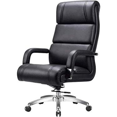 Imagem de Cadeira de escritório giratória cadeira de escritório reclinável para casa cadeira de escritório cadeira de escritório cadeira ergonômica giratória assento ajustável altura total 102-110 cm