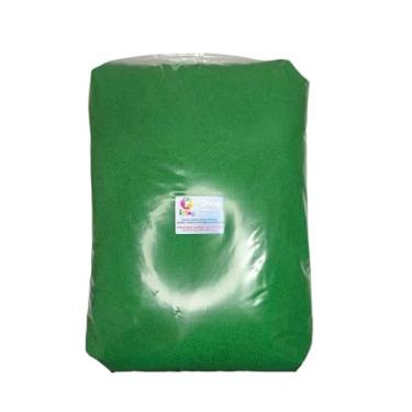 Imagem de Areia Colorida Tratada, Sílica de Quartzo, Granulometria Fina 0,04-0,08mm, cor Verde Vivo #27, 5kg, Material Escolar, decoração, artezanato, infantial