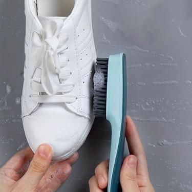Imagem de 1 escova simples de limpeza de sapatos, escova de limpeza de roupas de plástico, ferramentas de limpeza doméstica