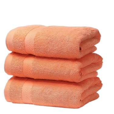 Imagem de THJKUPO Toalha de banho de algodão masculina e feminina para praia banheiro hotel toalha macia conjunto de 3 peças 70 * 140 cm