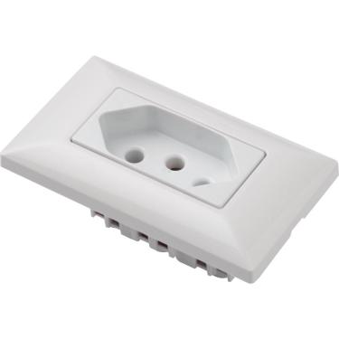 Imagem de Conjunto para Movel 1 Tomada 2P T 10 A Tramontina Aria Branca