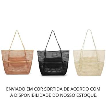 Imagem de Bolsa Sacola Transparente Moda Praia e Piscina