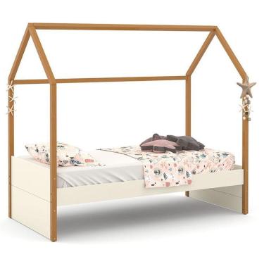 Imagem de Cama Montessoriana Kids Liv Off White Freijó - Matic