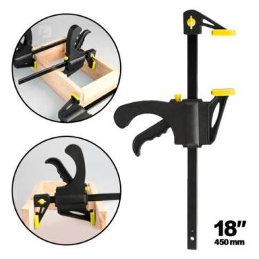 Imagem de Grampo Tipo Sargento de Aperto Rápido 18 Pol 450mm para Marcenaria Fer