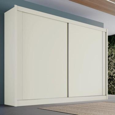 Imagem de Guarda Roupa Casal 2 Portas 4 Gavetas Creta-off White Móveis Europa