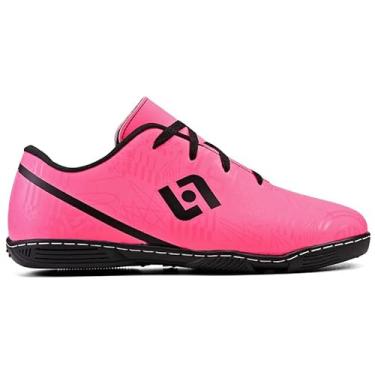 Imagem de Chuteira de Futsal Quadra Indoor Adulto Infantil Costurada, Rosa, 40