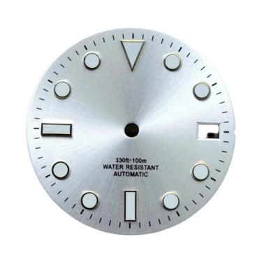 Imagem de Mostrador De Relógio Luminoso Sunburst 28.5mm Com Ponteiros Para Movim