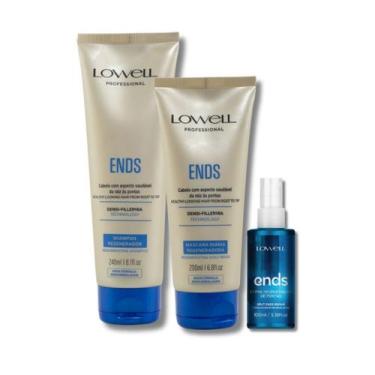 Imagem de Lowell Ends Regeneracao Kit Shampoo 240ml Mascara 200ml Leave in 100ml