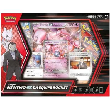 Imagem de Box Pokemon Mewtwo EX Equipe Rocket Copag