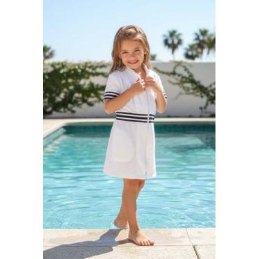Imagem de Roupão Infantil com Zíper - Sogni Belli, Branco, 12