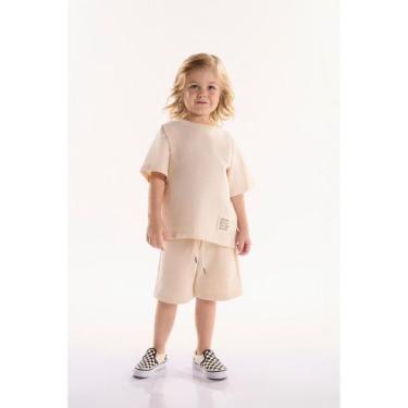 Imagem de Conjunto Infantil para Menino com Camiseta e Bermuda Beiramar Três e J