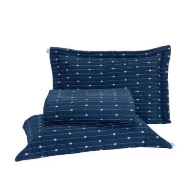 Imagem de Kit Cobre Leito Casal Padrão 3 Peças Bordado Urbany Hipercal 400 Fios 