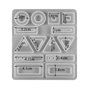 Imagem de Molde De Silicone Em Forma De Coração, Folha E Lua Para Resina Epóxi, 