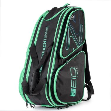 Imagem de Raqueteira Zeiq Light Preta e Verde Claro-Unissex