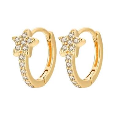 Imagem de Brincos De Argola Minimalistas Em Prata Esterlina 925 Com Fecho De Zir