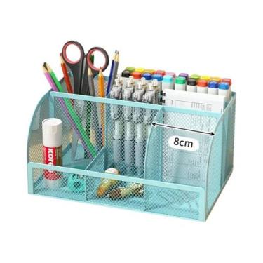 Imagem de Organizador De Mesa Em Metal Com Grande Capacidade, Suporte Para Canet
