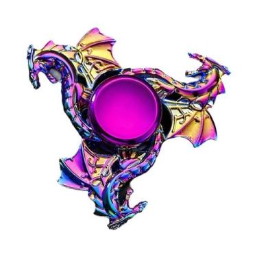 Imagem de Fidget Spinner De Metal Dragão Colorido De Alta Qualidade, Longo Tempo