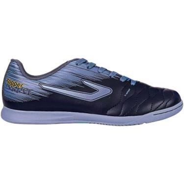 Imagem de Chuteira futsal topper flame, Preto, Cinza, 38