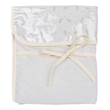 Imagem de Trocador de Fraldas Prático para Bebê 47cm x 67cm Baby Joy, Folhas