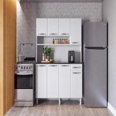 Imagem de Armário de Cozinha de Aço 1,40 cm Esmeralda Branco Telasul