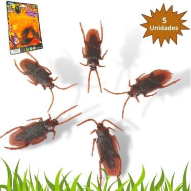 Imagem de Baratas Falsa Kit Insetos Realista Brinquedo Pegadinha Susto - Europio