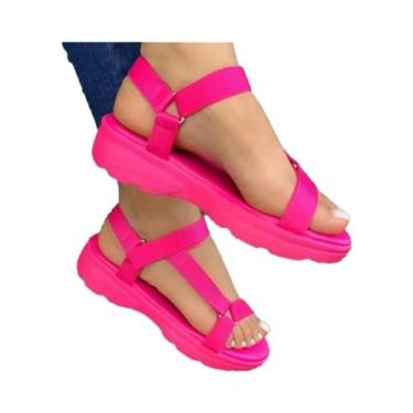 Imagem de Sandálias Femininas De Verão Antiderrapantes Com Ponta Aberta Multicol
