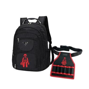 Imagem de Kit Bolsa Mochila Ferramentas e Cinto Reforçado resistente - - Mormino