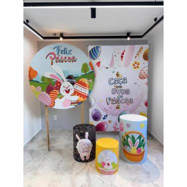 Imagem de Trio Capa Cilindro Vest Fácil Pascoa 1 + Kit Painéis Casado - Fantasia