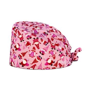 Imagem de Touca Cirúrgica Reutilizável Com Estampa De Papai Noel Para Médicos E 