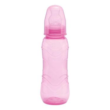 Imagem de MAMADEIRA KUKA AQUARELA BICO ORTODÔNTICO ROSA 250ML