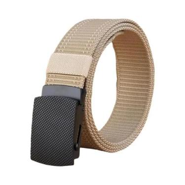 Imagem de Cinto De Nylon Preto 3.8cm Respirável Com Listras Para Esportes Ao Ar 