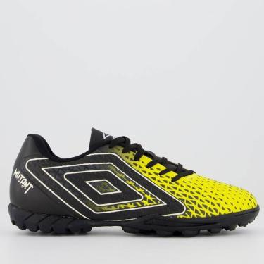 Imagem de Chuteira Umbro Mutant Society Amarela e Preta-Masculino