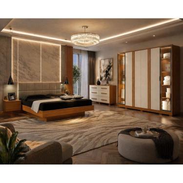 Imagem de Dormitório casal reflecta LED completo 3 peças - Zeus Arbo