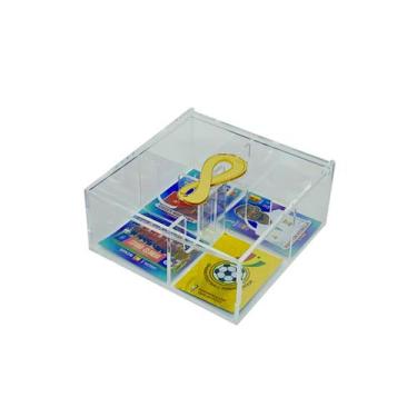 Imagem de Caixa organizadora de acrílico para Figurinhas da Copa 2022 - Acrihome