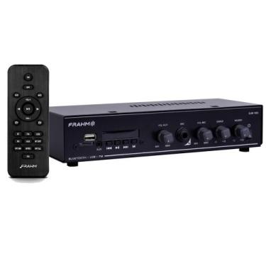 Imagem de Amplificador Estereo Frahm Slim 1000 G5 Som Ambiente Bluetooth Usb Fm 