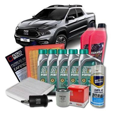 Imagem de Kit revisao fiat toro 2.4 16v + kit higienizacao e paraflu - PETRONAS 
