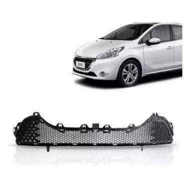 Imagem de Grade Inferior Parachoque Peugeot 208 2012 2013 2014 2015 16 - RETOV