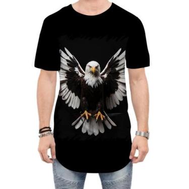 Imagem de Camiseta Longline de Águia Asas Coragem Visão 11 - Kasubeck Store®, G