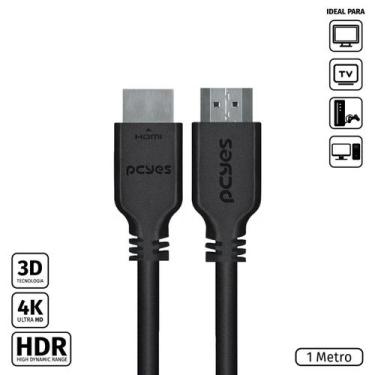 Imagem de Cabo Hdmi 2.0 4k Puro Cobre 1m - PCYES
