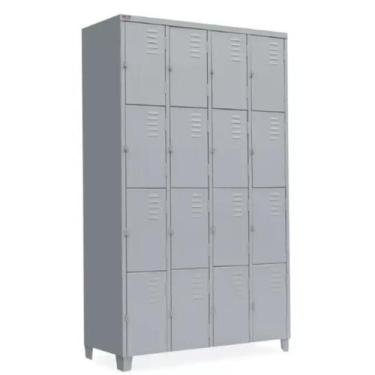 Imagem de Roupeiro de Aço 16 Portas Locker para Vestiário Academia Guarda Volume