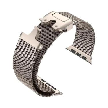 Imagem de Pulseira De Titânio Milanese De 49mm Para Apple Watch Ultra Série 10 9