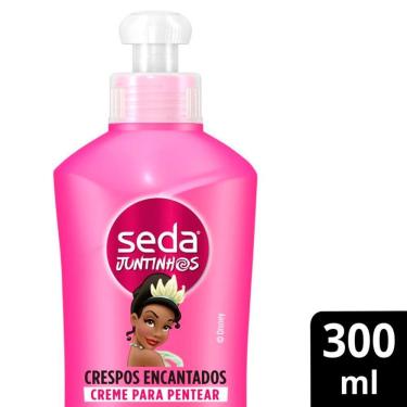 Imagem de Creme para Pentear Seda Infantil Juntinhos Tiana Crespos Encantados 300ml