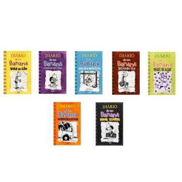 Imagem de Kit C/7 Livros Diário De Um Banana 4 ao 10 - Capa Dura + Brinde - VR E