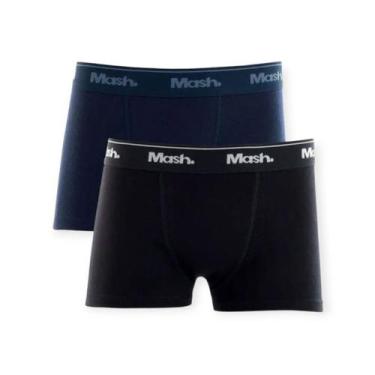 Imagem de Kit 2 Cuecas Boxer Algodão Infantil Mash Ref:110.07, Pt01, M