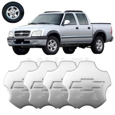 Imagem de 4x Calota Centro Roda GM S10 Advantage Pitbull 2003 a 2008 - Chevrolet