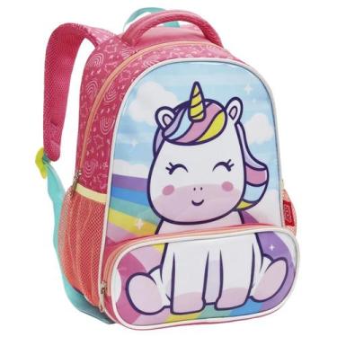 Imagem de Mochila Escolar Infantil Pequena Creche Pré-escola Passeio Menina Unic