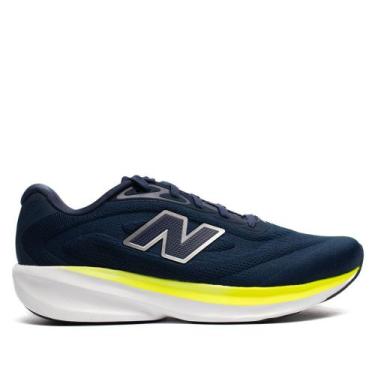 Imagem de Tênis Masculino New Balance Fresh Foam 680v9 Marinho/Neon, Marinho, 41